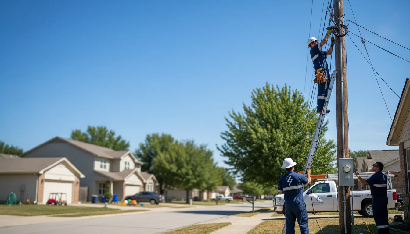 Residential electrician providing installation services in Winnsboro, TX
